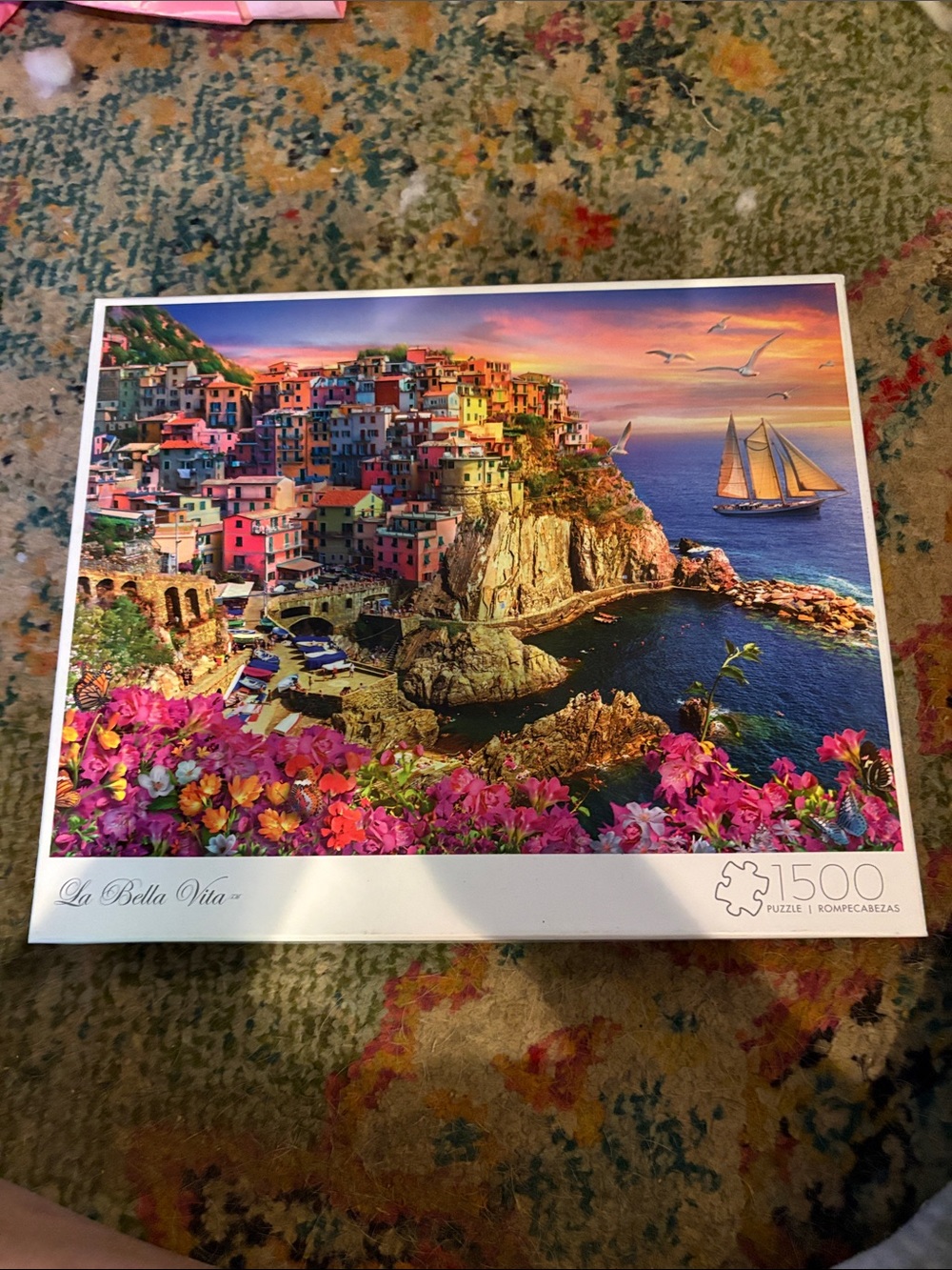Buffalo David Bitton Puzzle Box with Colorful Jigsaw Artwork